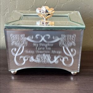 “My Daughter” Mirrored‎ Music Box Bradford Exchange